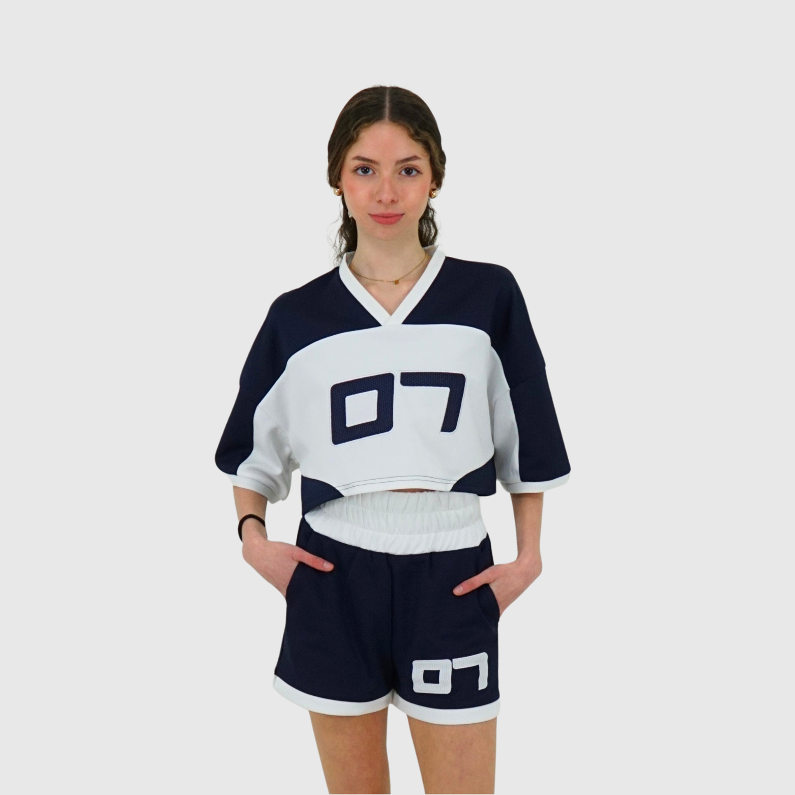 07' Cropped Jersey Crewneck