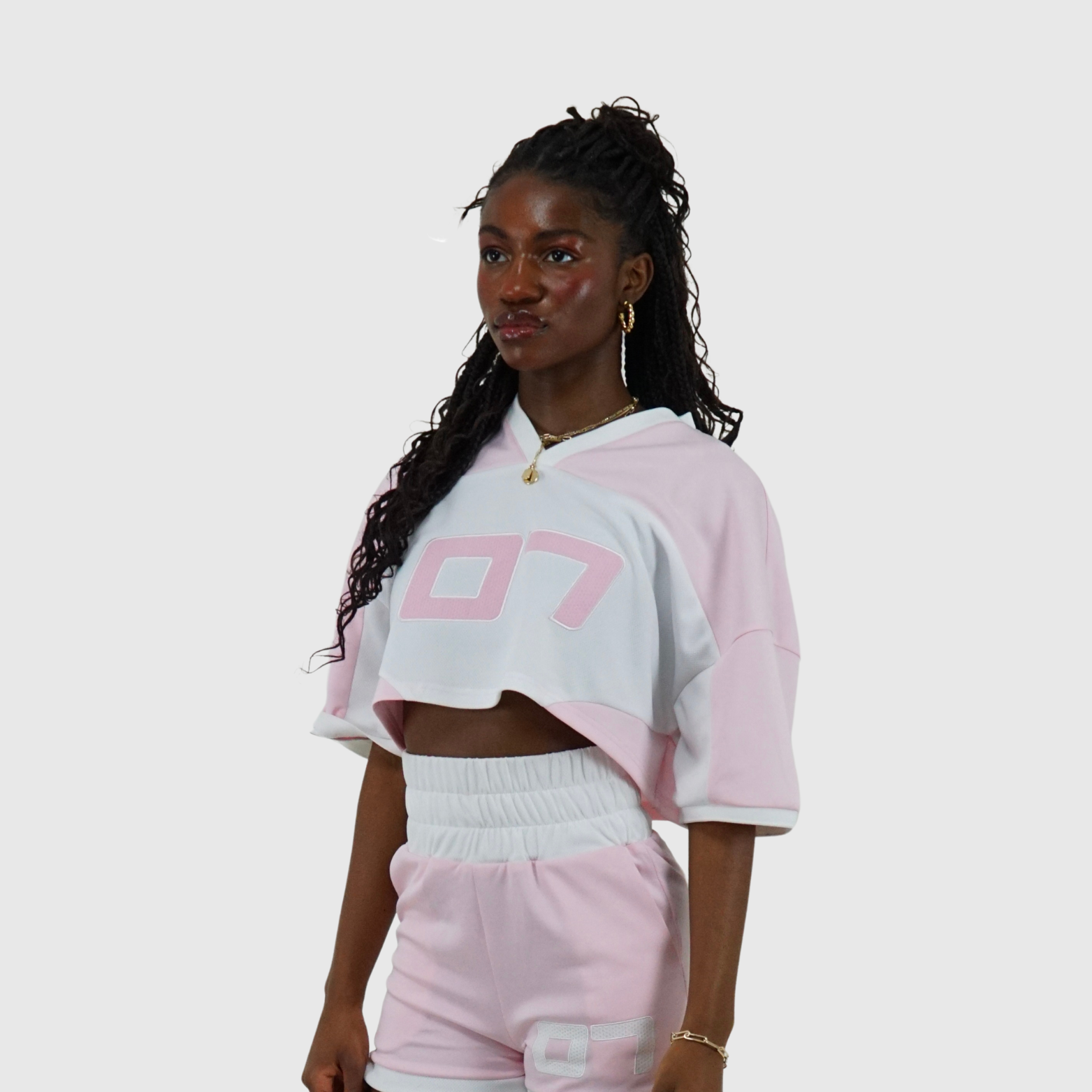 07' Cropped Jersey Crewneck